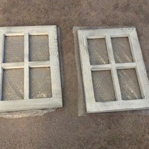rustic window frames